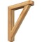 Ekena Millwork Traditional Craftsman Rough Sawn Bracket w/ Offset Brace, Western Red Cedar, 6"W x 32"D x 38"H BKT0604X32X38TRA04RWR - alternate 1